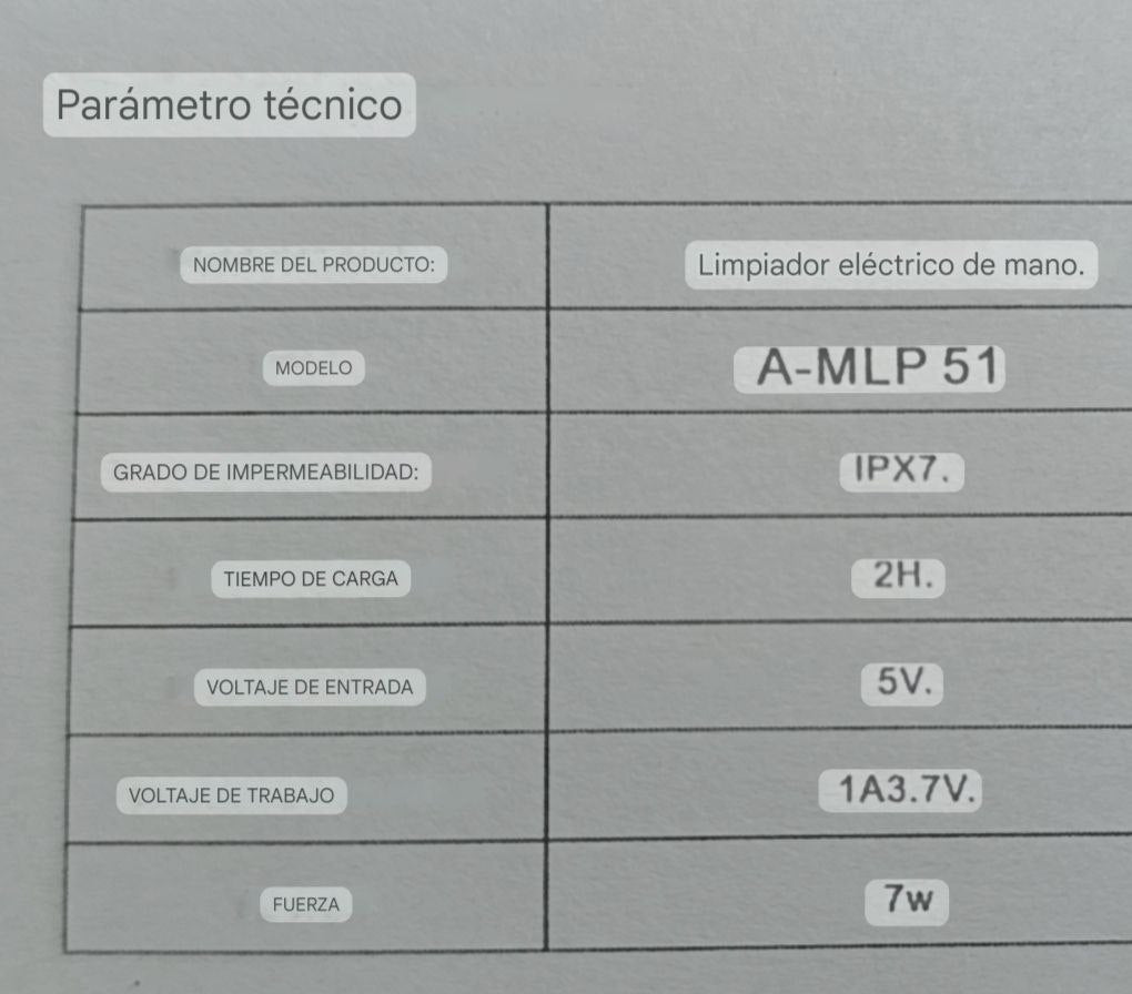 CEPILLOS DE LIMPIEZA RECARGABLE 5 EN 1